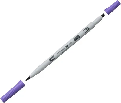Produktbild von Dual-Fasermaler ABT Pro Keilspitze/Pinselspitze Alkoholbasis deep lavender Packung mit 3 Stück