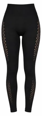 Immagine prodotto di Verk 14673 Leggings da donna con effetto push-up, vita alta, taglia S/M, neri