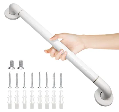 Obrázek produktu pro Madlo do koupelny s protiskluzovým úchopem - Nerezová ocel - 60 cm - Do sprchy, na WC a na schody