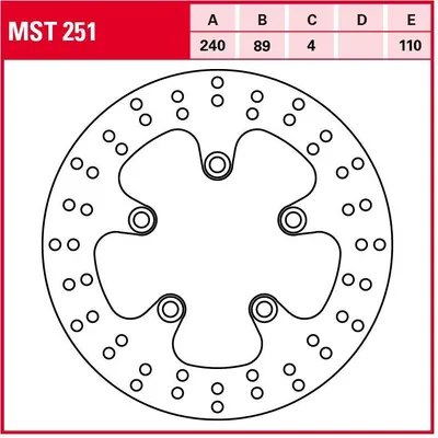 Produktbild von TRW Bremsscheibe Allround starr MST251 GSF600 Bandit GN77B