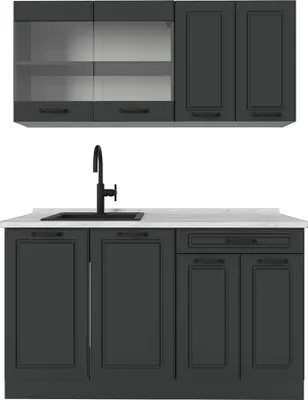 Obrázek produktu pro Jednotková kuchyně Vicco R-Line Antracitový venkovský dům 140 cm , PD Mramor, Model 53476
