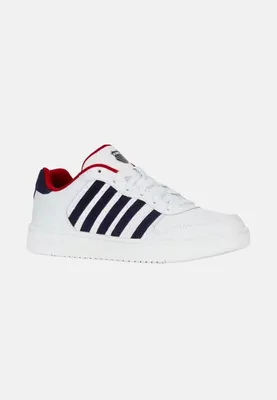 Produktbild von K-Swiss - Sneaker für Herren, Beschichtetes Leder PP14992 (43,5 EU) (Weiß/Dunkles Marineblau)