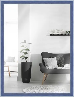Immagine prodotto di Specchio da parete MendeFrames H080 in legno blu 18x24 cm
