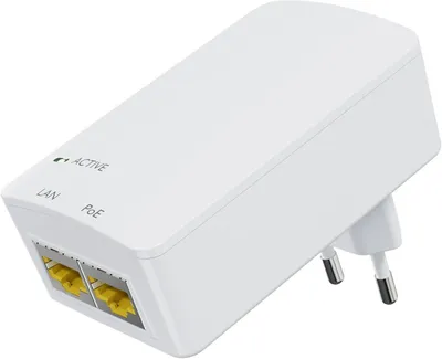 Obrázok produktu pre Microconnect MC-POEINJ-EU, 10 Gigabit Ethernet, 10 Mbit/s, 10/100, IEEE 802.3af, Biela, 48 V