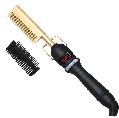 Produktbild von UKLISS 5-in-1-Haarstyler, 35 W, mit Glättbürste, Schwarz