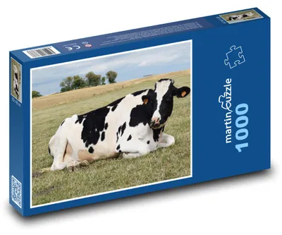 Zdjęcie produktu dla Puzzle 1000 Krowa na letniej łące - martinpuzzle