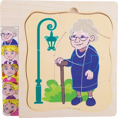 Produktbild von Schichtenpuzzle Omas Leben