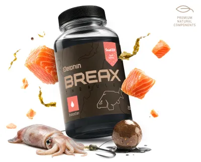 Produktbild von DELPHIN BreaX SeaKER, Flüssig-Booster, SeaKER, Squid-Lachs/250ml, 1Stk., 101007206