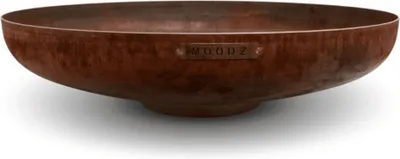 Immagine prodotto di Braciere da Giardino - MOODZ Outdoor Living - Barciere 100 cm - Corten - Bracere da Giardino Esterno 100x100x21 cm