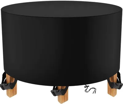 Produktbild von Schutzhülle für runden Gartentisch, 420D, wasserdicht, für Gartenmöbel, 91 x 58 cm