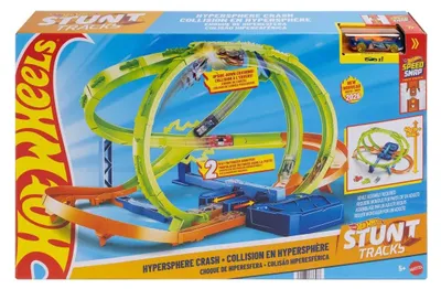 Image de Set de jeu Hot Wheels Stunt Tracks Turbo Loop-Crash