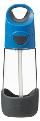 Zdjęcie produktu dla Butelka tritanowa ze słomką 450ml Blue Slate