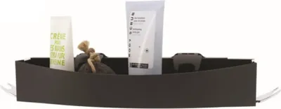 Obrázek produktu pro koupelnová vanička 35,6 x 10,2 cm ze syntetických vláken černá