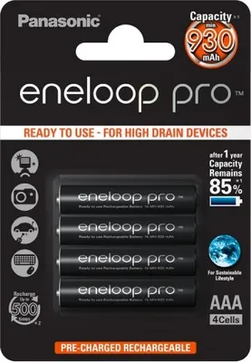 Obrázek produktu pro Panasonic BK-4HCCE/4BE Haushaltsbatterie Wiederaufladbarer Akku Nickel-Metallhydrid (NiMH)
