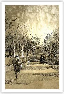 Produktbild von Poster - Poster ohne Rahmen - Park Spaziergang Baum - 61x91,5 cm - Wand Bild - Wanddeko - Wandbilder - Kunstposter - Wandposter - Bilder - Kunstdruck - Wanddekoration - Wandbild - P2XPA61x91-3758