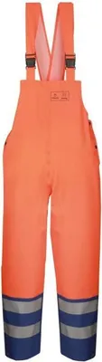 Produktbild von PROS Reflektierende Latzhose 891 R Regenlatzhose WASSERSCHUTZHOSE Wasserdicht Arbeitshose Gelb-blau, 50