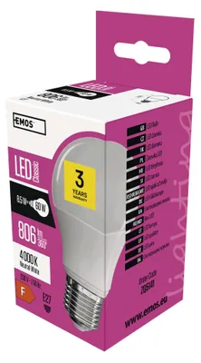 LED Lampe Classic A60 / E27 / 8,5 W (60 W) / 806 lm / Neutralweiß