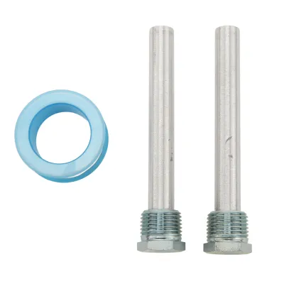 Image de 2 pièces Tige d'anode, robuste, fiable, filetage NPT 1/2 pouce, capuchon en zinc bleu, tige d'anode en magnésium pour chauffe-eau de camping-car