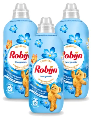 Produktbild von 3 x Robijn Wasverzachter Morgenfris - 1,1 l - Vorteilspackung - 3 Stücke