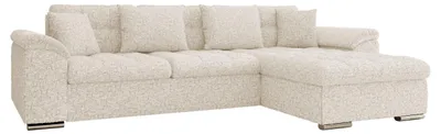 Produktbild von MIRJAN24 Ecksofa Diana, Eckcouch mit Bettkasten und Schlaffunktion, Polsterecke (Farbe: Bella 05, Seite: Rechts)