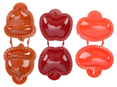 Image de Lot de 3 emporte-pièces manuels en forme de pomme et de citrouille – Mini-emporte-pièces d'automne pour la pâtisserie, les fêtes et les réunions