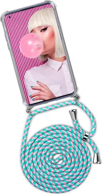 Produktbild von TWIST-Case + TWIST-Cord für OnePlus 8 Pro, Farbe:Bubblegum (Silber)