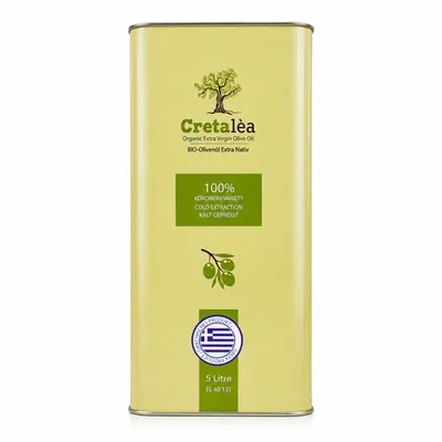 Produktbild von Olivenöl 5 Liter aus biologischem Anbau - Extra nativ - Kreta - kaltgepresst - 100% handverlesen, Singvogelgeschützt - neue Ernte - Cretalèa