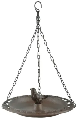 Image de Esschert Design Mangeoire pour oiseaux suspendue Giftbox ; BR27 ; 23,3x23,3x8,0 cm