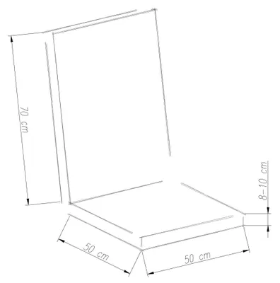 Productafbeelding van Zitkussens met hoge rugleuning, 120x50x8 cm, set van 2, rood, voor stoelen