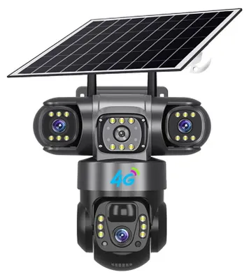 Obrázek produktu pro Bezdrátová kamera s monitorováním, 15 MP, solární napájení, 4G solární kamera (bez SIM karty)