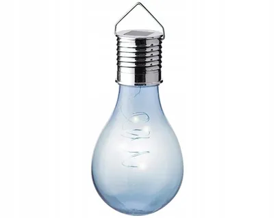 Produktbild von Solar Birne plastik 4 Farben Ø8cm H.14cm warm/weiß Stückpreis