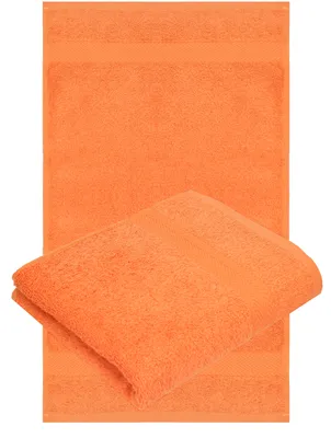 Produktbild von Betz 2 Stück Handtücher 50x100 cm PREMIUM 100% Baumwolle Farbe: orange
