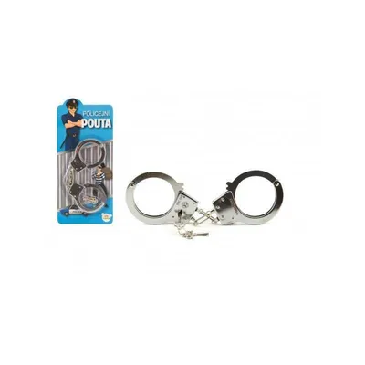 Obrázek produktu pro Pouta policejní kov 17cm s klíčem