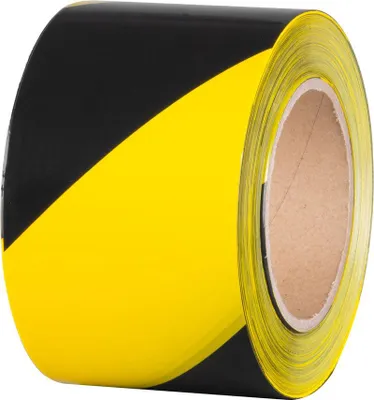 Produktbild von Band Strend Pro, 80 mm, L-250 m, PE, Warnband, gelb/schwarz
