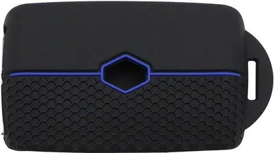 Image de Étui de protection pour clés de voiture en TPU et silicone, noir