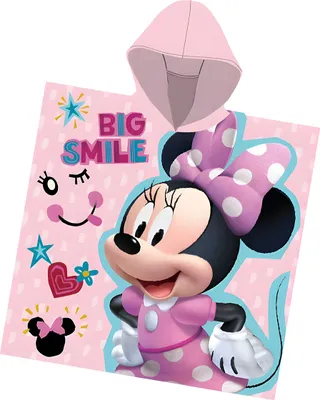 Immagine prodotto di Poncho Disney per bambini 55x110 cm - Minnie mouse/Big smile
