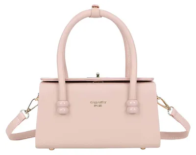 Produktbild von Gallantry, Kleine Damen Handtasche mit Metallverschluss und Doppelhenkeln, Rosa