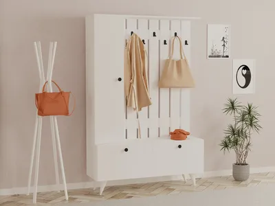 Obrázok produktu pre Skye Decor, Predsie?ová stena - Ladonne (biela)