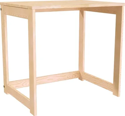 Image de Bureau en bois massif Alban - vernis naturel