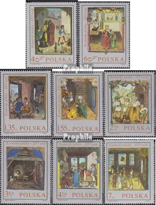 Produktbild von Briefmarken Polen 1969 Mi 1963-1970 (kompl.Ausg.) postfrisch Handwerk in Malerei des 16. Jh.