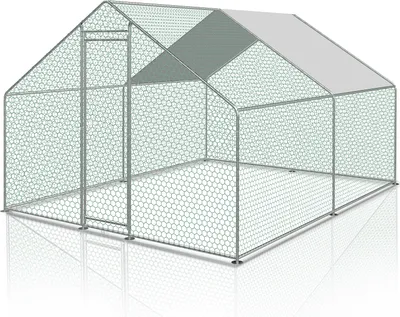 Produktbild von 3x4x2m kurník pre kurčatá pozinkovaná klietka pre králiky klietka pre hydinu PE strecha