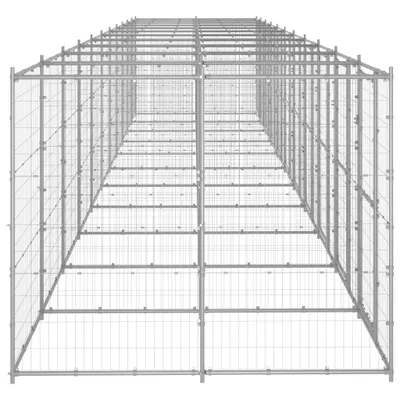 Produktbild von vidaXL Outdoor-Hundezwinger Verzinkter Stahl 26,62 m²