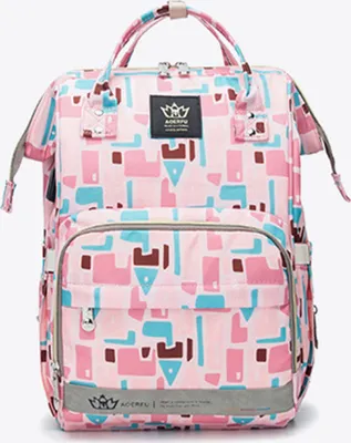 Produktbild von 360Home Große Tasche multifunktional Camouflage Babytasche Rosa