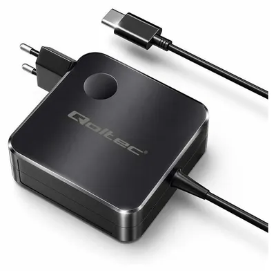 Obrázok produktu pre Nabíjačka Qoltec GaN s USB-C konektorom, 65 W, s technológiami PD/PPS a 1,8-metrovým káblom