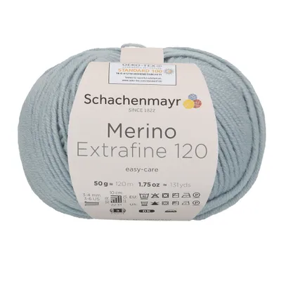 Immagine prodotto di Schachenmayr Merino Extrafine 120, 50g filati per maglia a mano blu ghiaccio