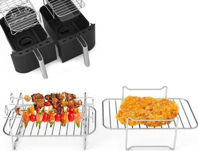 Produktbild von Heißluftfritteuse Zubehör Zone Heißluftfritteuse Grillrost Edelstahl