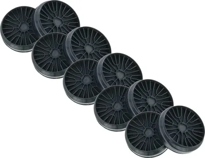 Produktbild von vhbw 10x Aktivkohlefilter kompatibel mit Siemens LZ11EKU11, LZ52751, LZ52750 Dunstabzugshaube - 19 cm