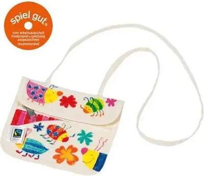 Produktbild von Goki Neck pouch, Fair Trade, Kind, Weiß, 150 mm, 120 mm, 30 g, 3 Jahr(e)