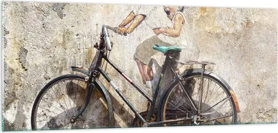 Produktbild von Bilder auf glas - Graffiti modern - 100x40cm - Glasbilder - Wandbilder - Kunstdruck - zum Aufhängen bereit - Wanddekoration aus Glas - Glas Bilder - Wandbild auf Glas - Einteilig - GAB100x40-3617