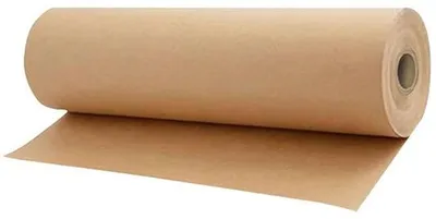 Produktbild von 10m braun Kraftpapier Rolle aus Recyclingpapier für Handwerk